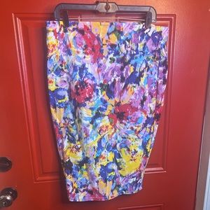 Floral Pencil Skirt